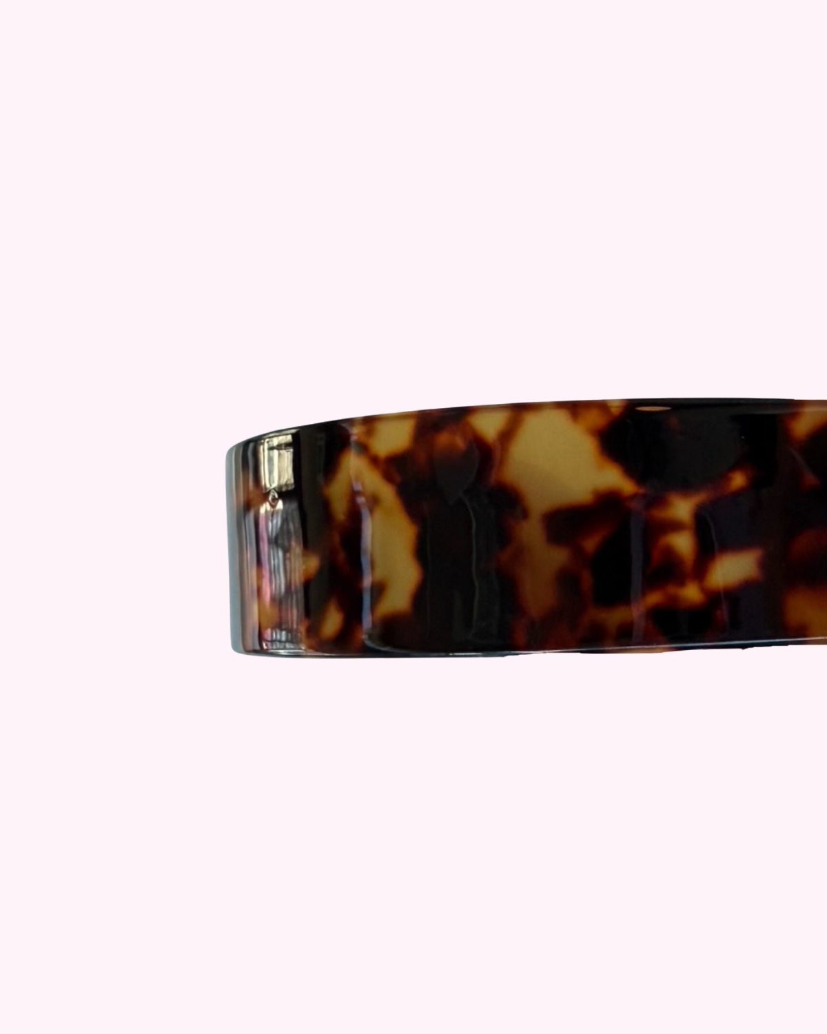 Tortoise Shell Hair Band · Dark Brown