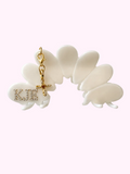 Croissant Hair Clip · Vanilla Marble