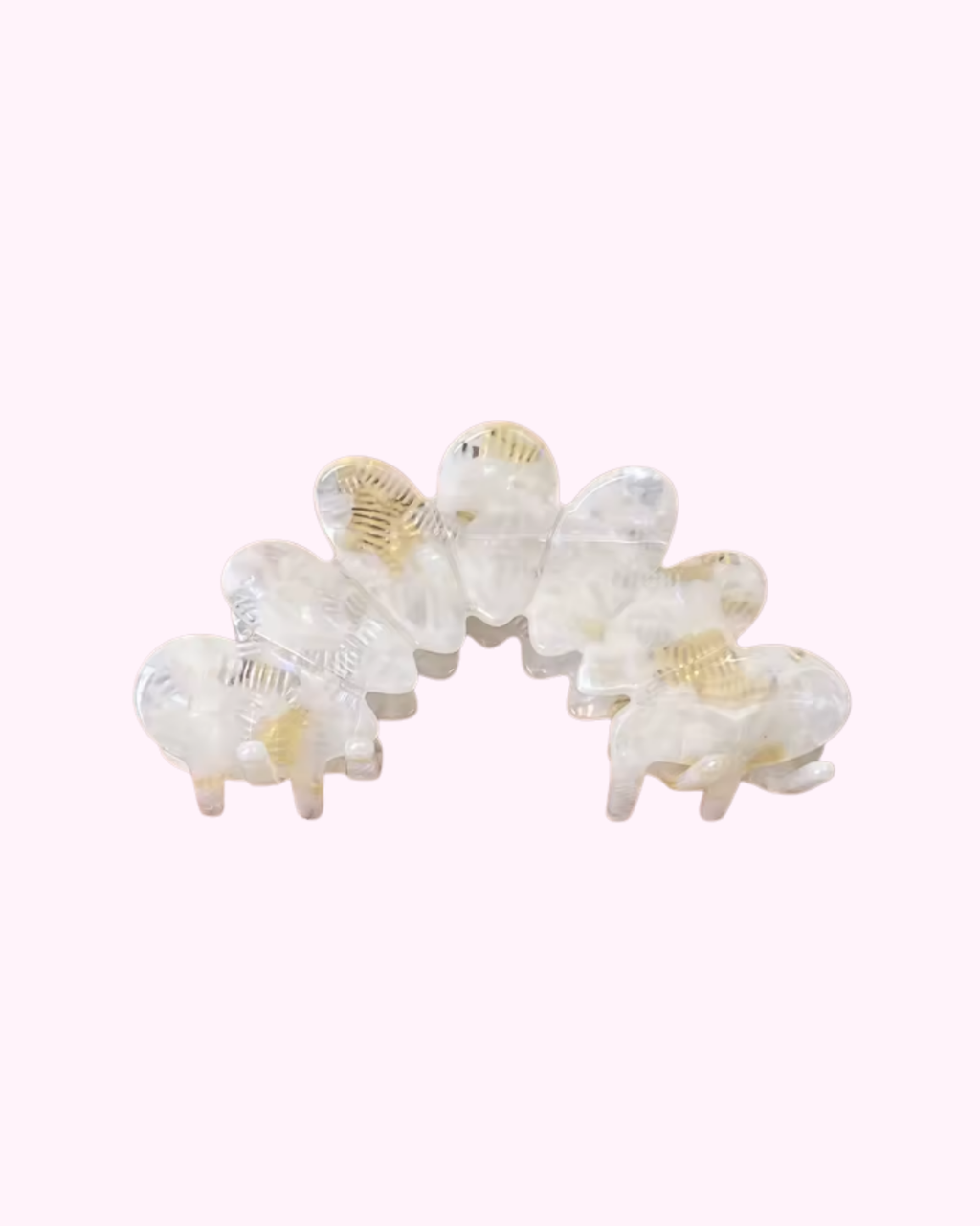 Croissant Hair Clip ·Honeycomb