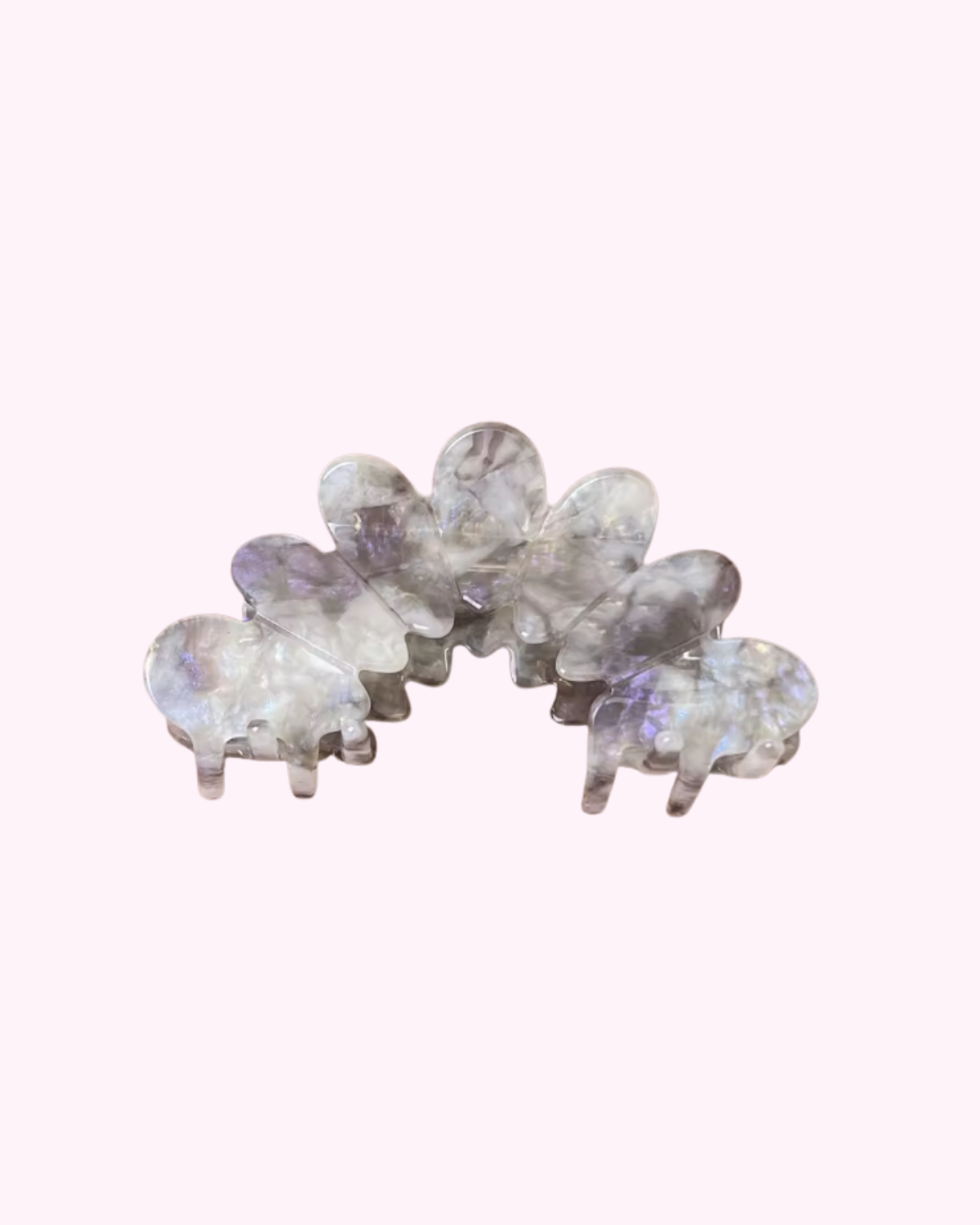 Croissant Hair Clip · Ube coconut