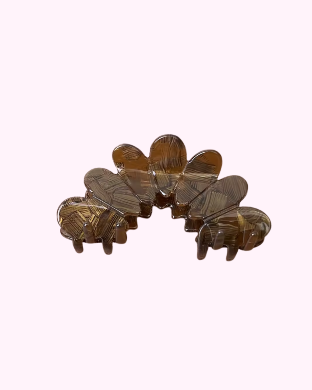 Croissant Hair Clip · Chocolate