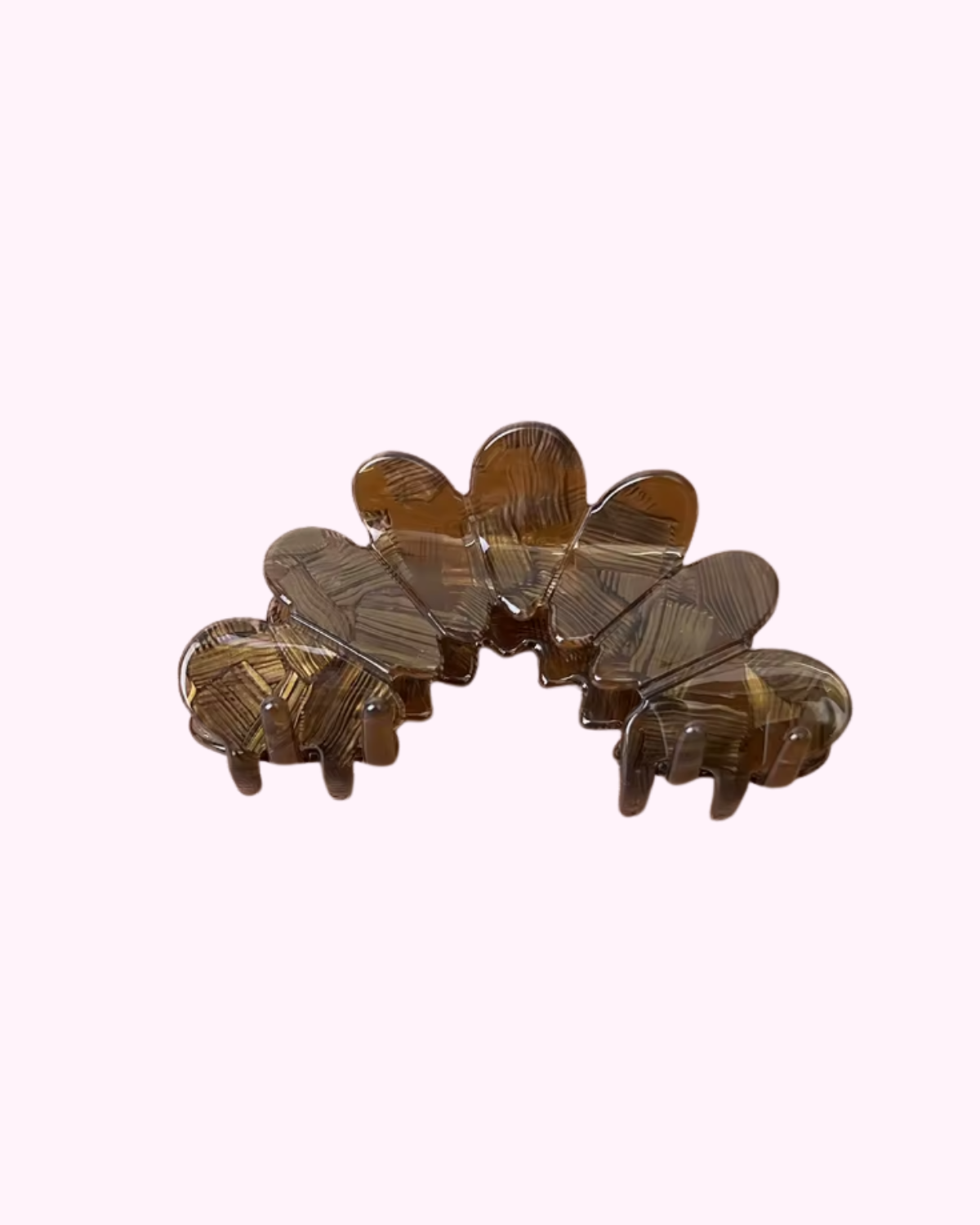 Croissant Hair Clip · Chocolate