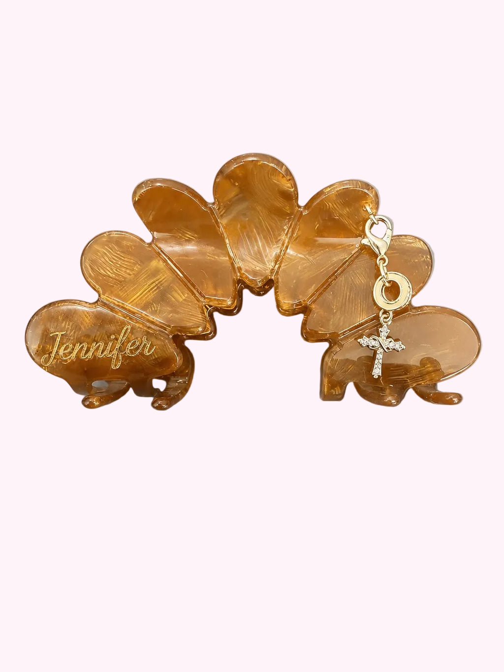 Croissant Hair Clip · Chocolate