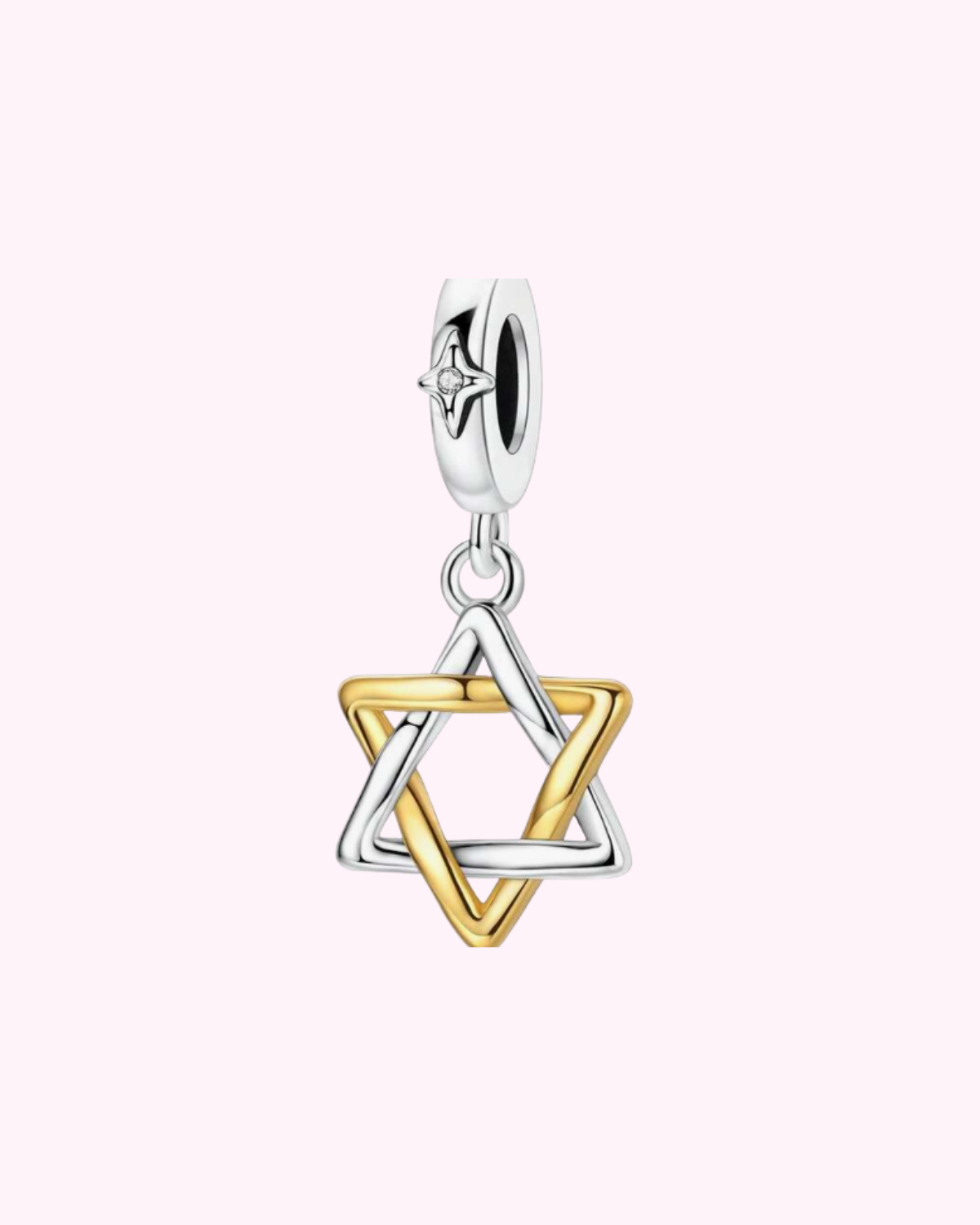Star of David  gold/ sliver hair clip charm