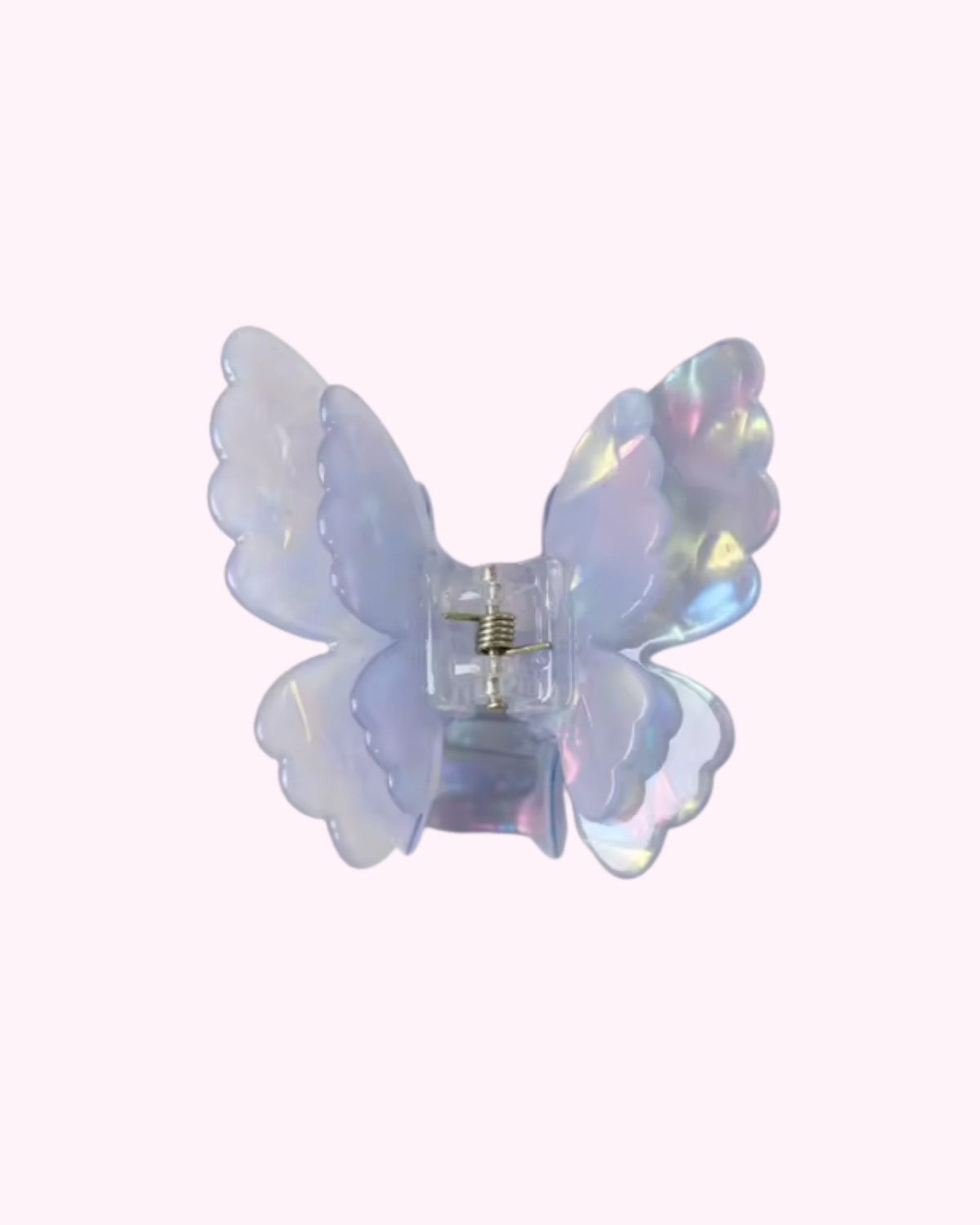 Butterfly Hair Clip · Iridescent Blue