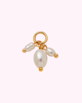 Triple pearl hair clip charm