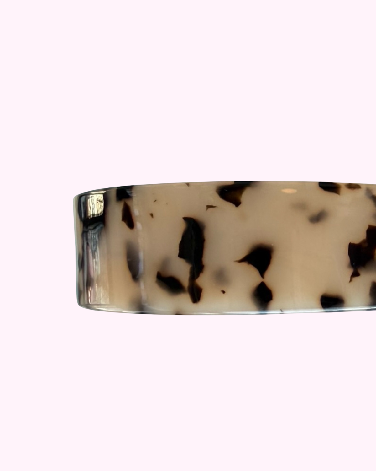 Tortoise Shell Hair Band · Beige Brown