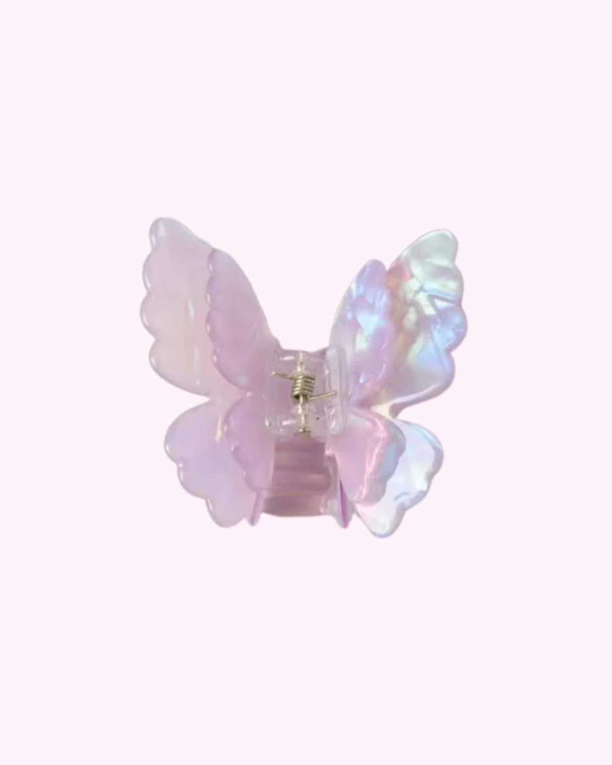Butterfly Hair Clip · Iridescent Lilac