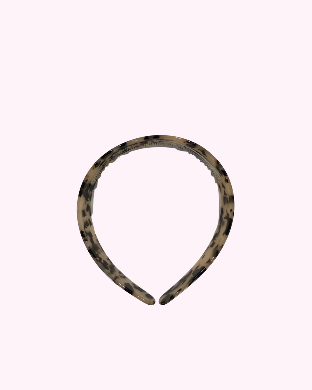 Tortoise Shell Hair Band · Beige Brown