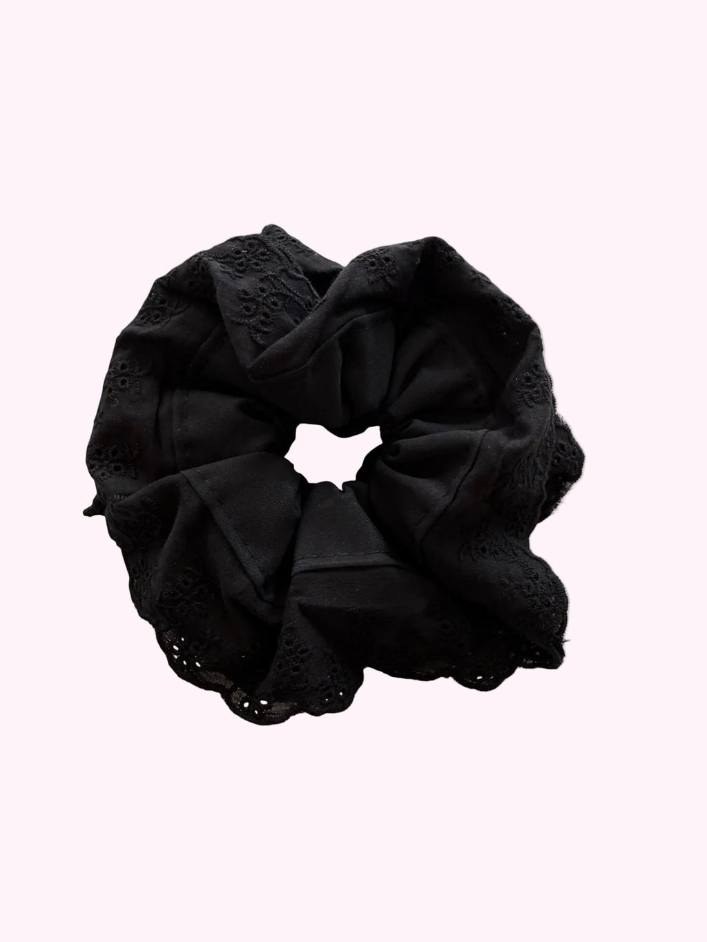 Black Lace Scrunchie