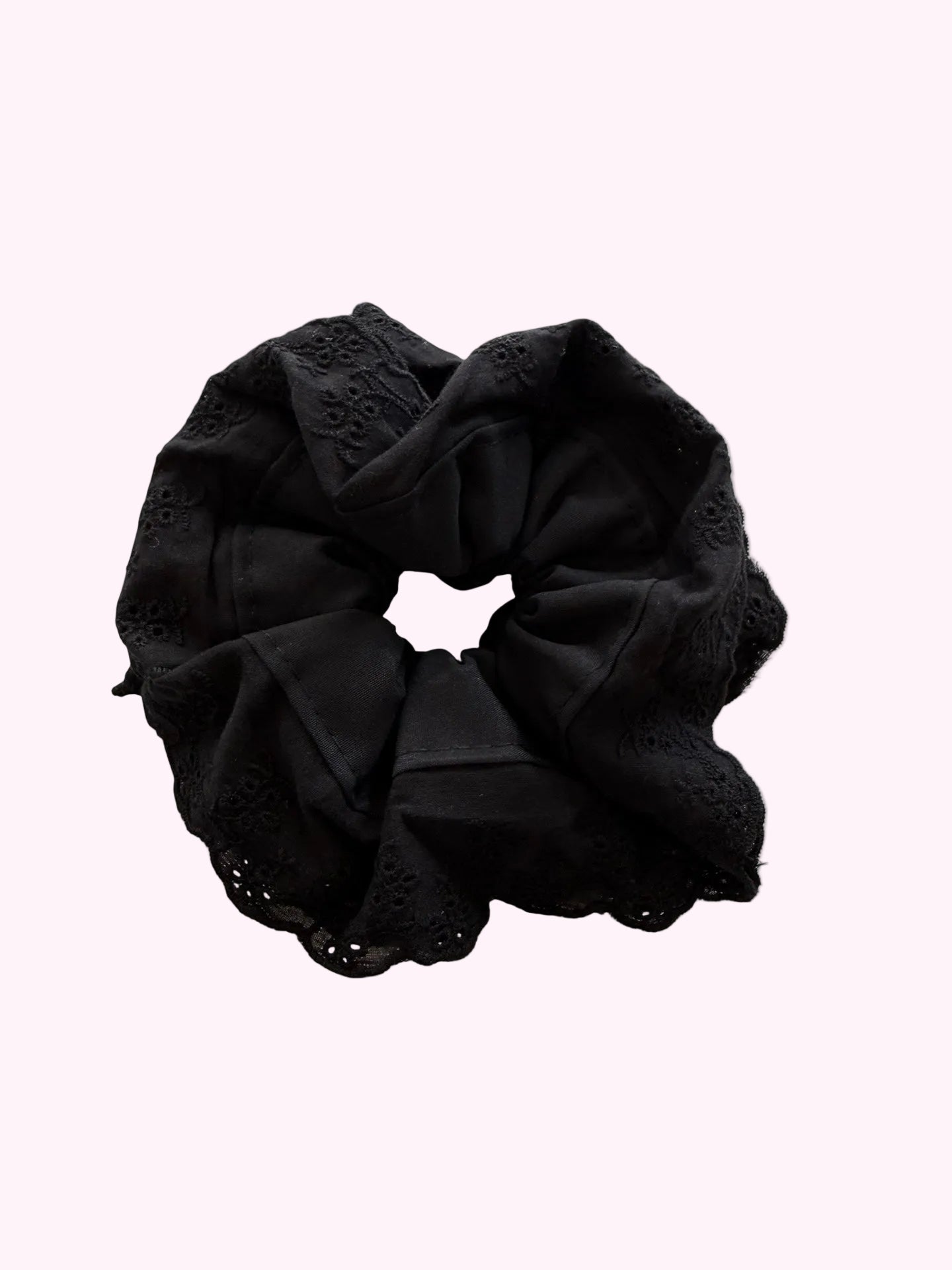 Black Lace Scrunchie
