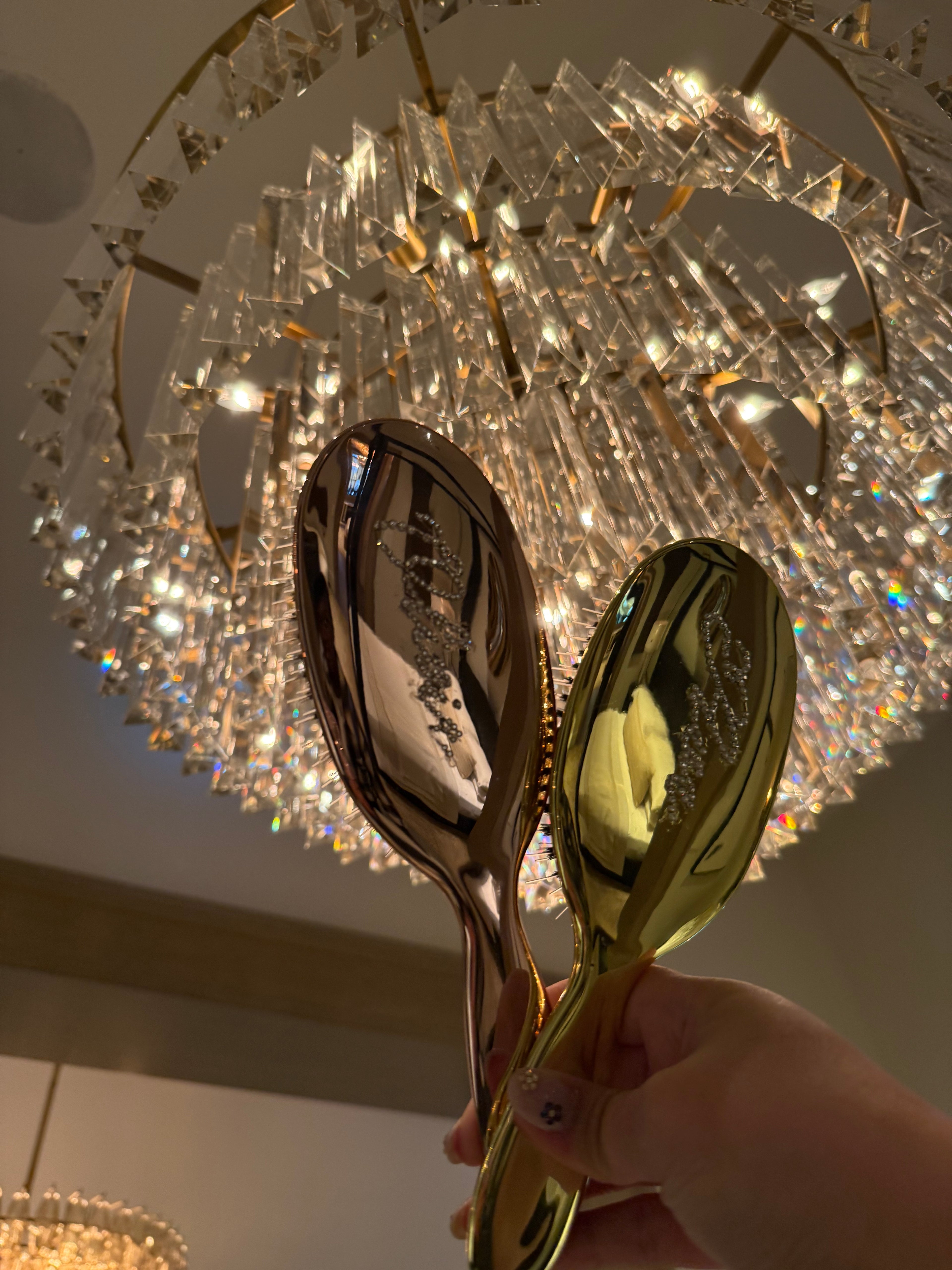Chrome Hair Brush — Silver