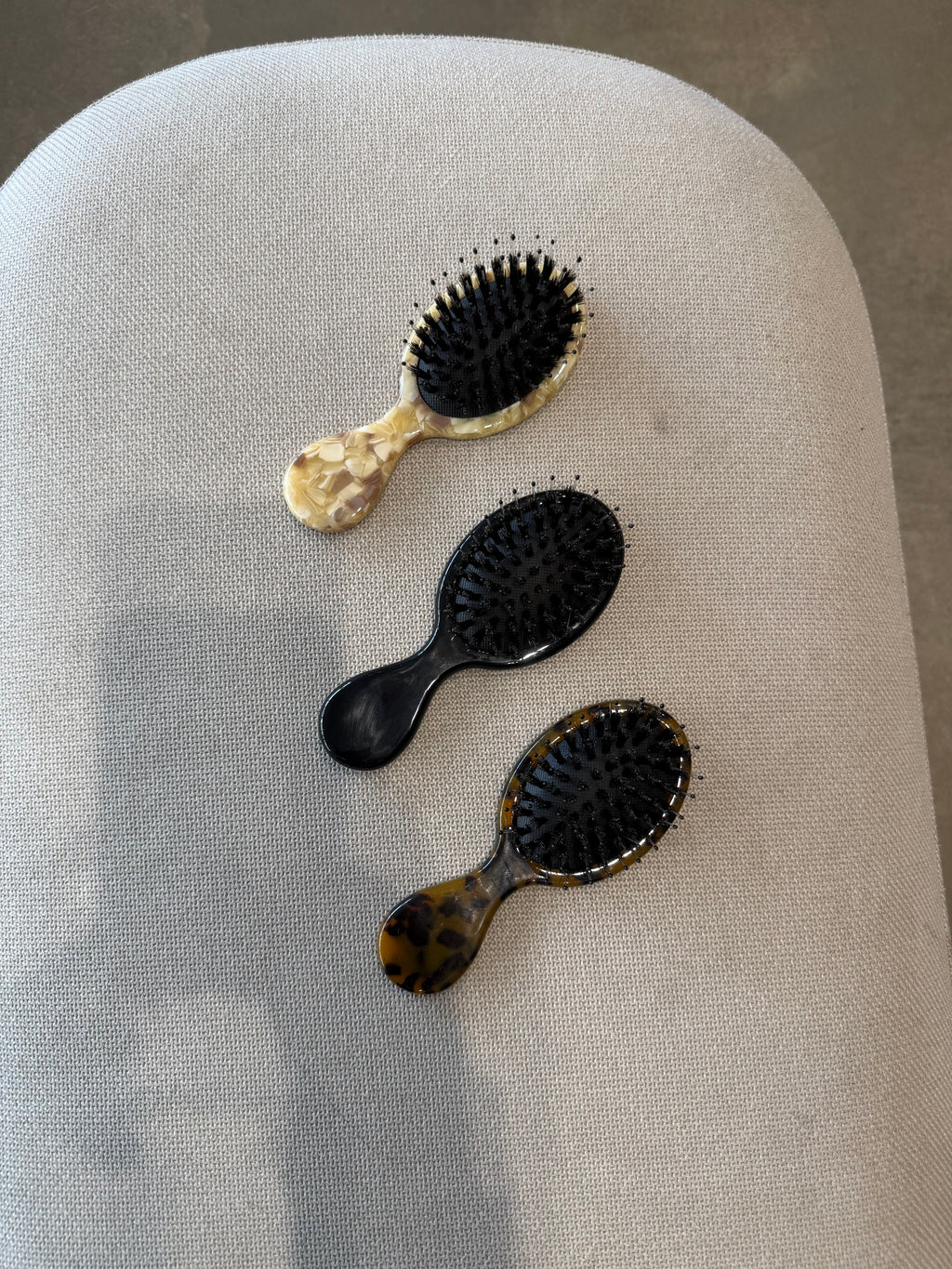 Tortoise Hair Brush —Licorice  (Travel Size)
